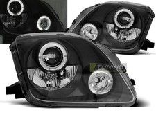 Headlights for Honda PRELUDE 97-01 Angel Eyes Black LHD LPHO24-ED XINO