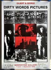Gilbert and George 'Dirty Words Pictures' Poster 2002