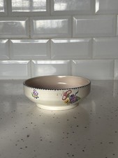 Vintage 1950s Poole Pottery Traditional Ware Hand Painted LL Pattern Bowl