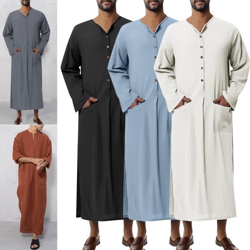 2026 men summer robe - summer, kaftan
