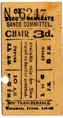 Chair ticket ramsgate sands - ramsgate,