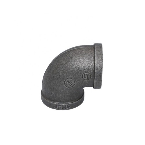 Black malleable iron fittings - black,