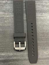 BREITLING OEM 20MM Diver Pro Black Rubber Strap w/ oem Tang Buckle