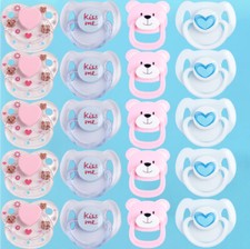 10x Personalized Soother Dummy DIY Magnetic Pacifiers for Reborn Baby Dolls Gift