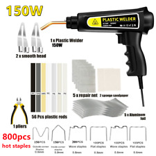150W Hot Stapler Plastic Welder Gun Kit Car Bumper Repair Welding Machine UK