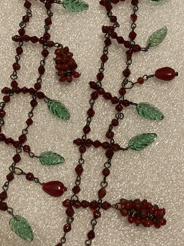 Red and green - and, beads