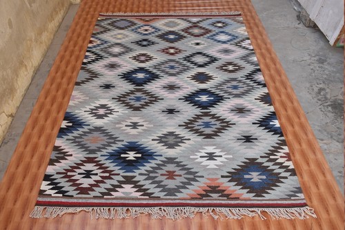 Wool rug turkish kilim - rug,
