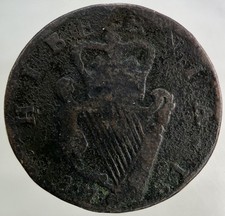 1781 Irish Half-Penny Coin |