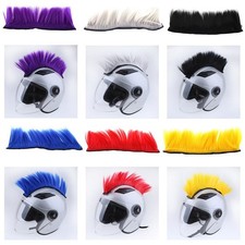 Racing Helmet Hawks Motorcycle, Ski or Snowboard Helmets Mohawk Hair Patches
