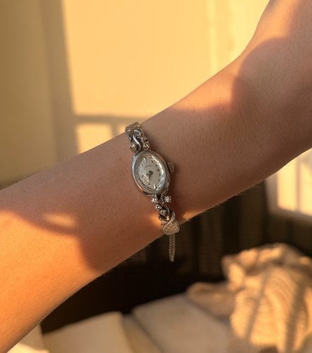 Vintage hamilton 14k white - vintage,