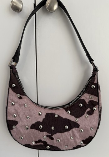 Asos cow print studded bag - print,