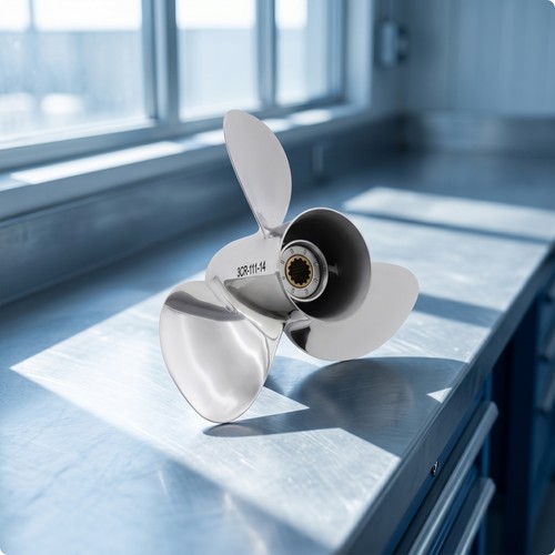 Propeller with splined - splined, hub