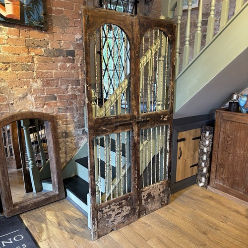 Pair vintage wooden - pair, door