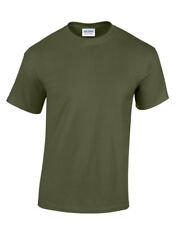 Gildan Mens Heavy Cotton T Shirt Plain Short Sleeve T-shirt Tee Top G5000