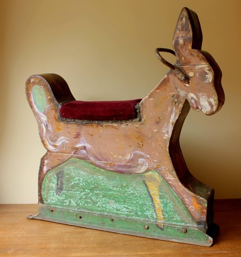 Antique fairground carousel - fairground,