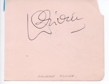 Laurence Olivier genuine authentic signed autograph signature COA UACC