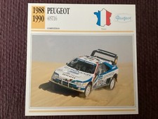 Peugeot 405T16,   1988-90,   Competition Car, France,  Collectors Card