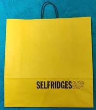 Selfridges Basic Carrier Gift Bag Yellow XL W45xH46xD15cm