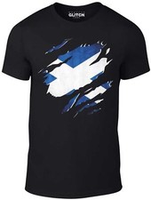 Torn Scotland Flag T-shirt -