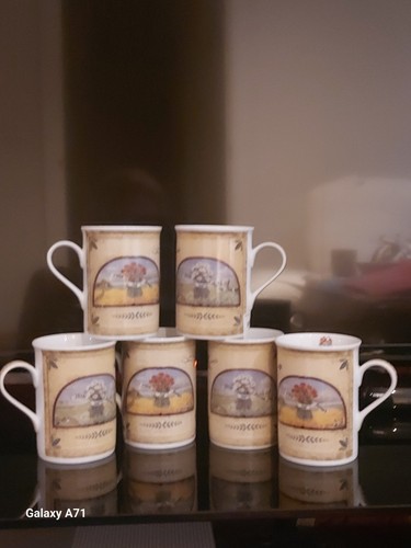 Cloverleaf porcelain mugs - porcelain,