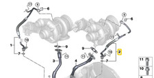 BMW Oil Supply Line Turbocharger G30 G11 G12 G14 G15 G16 X5 G05 X6 G06 X7 G07 Ge