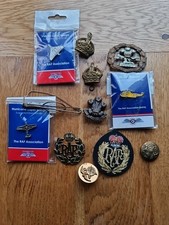 Various Military RAF Badges Buttons pins