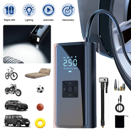 Car tyre inflator - tyre, cordless