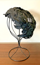 Black Flower Fascinator Hat
