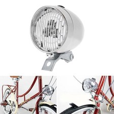 3-LED Riding Front Lights Retro Bicycle Bikes Headlight Vintage Head Lamp