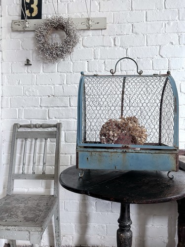Vintage french decorative blue - french,