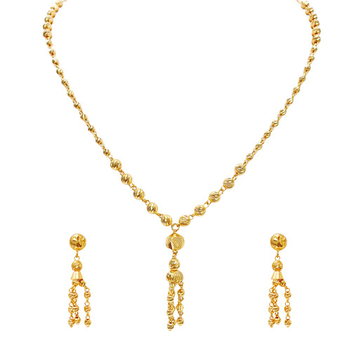 22ct gold beaded tassel - 22ct,