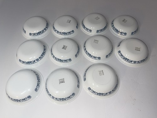 Corelle blue floral rim soup - rim,