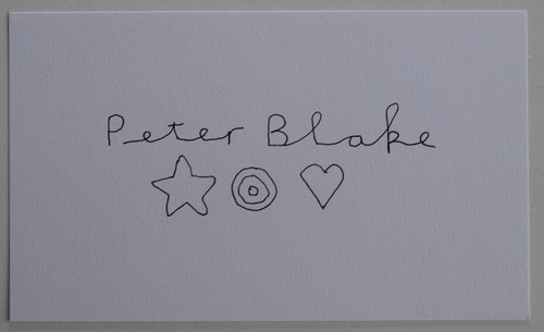 Peter blake signed autograph - blake,