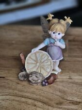 2004 My Little Kitchen Fairies Fruit and Nut Fairie #117863 Fairy Ensesco Orange