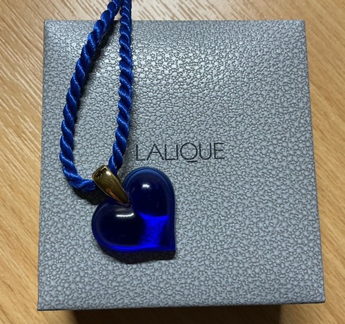 Lalique crystal glass heart - glass,