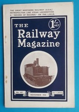 The Railway Magazine - November 1933 (437) Metropolitan Line Steam Locomotives