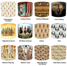 Lampshades match cowboy - to,