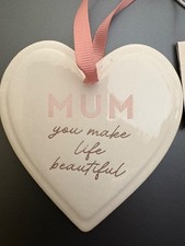 MUM Heart shaped ceramic