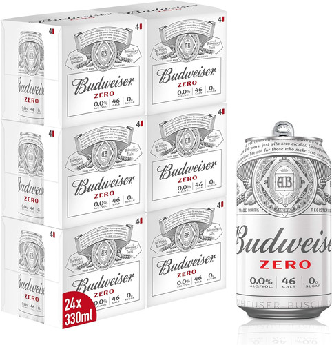 Budweiser zero alcohol - zero, 0%