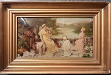 Antique framed print Maude