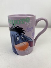 Disney Store Exclusive Large Purple Printed Eeyore Mug with Bows