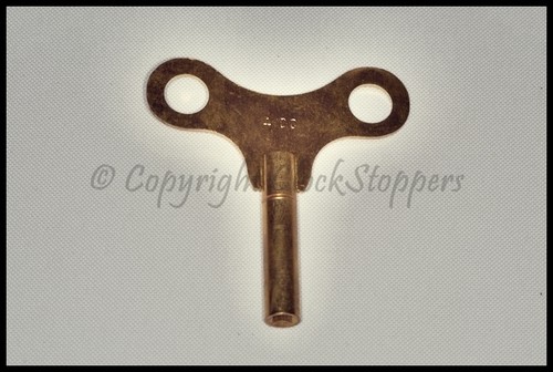 Clock winding key brass size - clock,