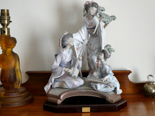 Lladro oriental music 1491 - music, #