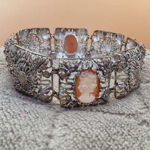 Antique cameo bracelet - cameo,