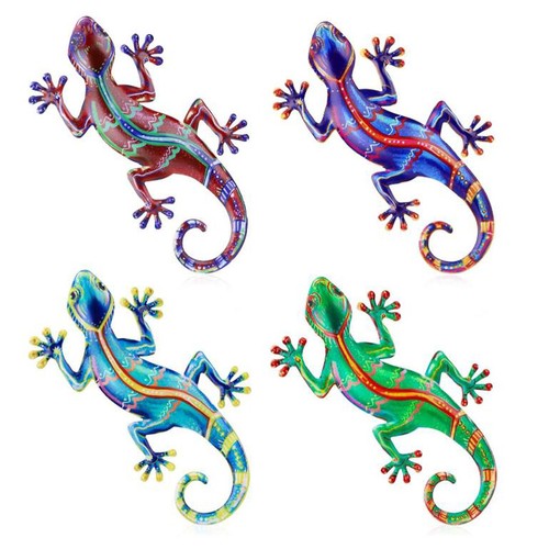 Colourful gecko metal lizard - gecko,