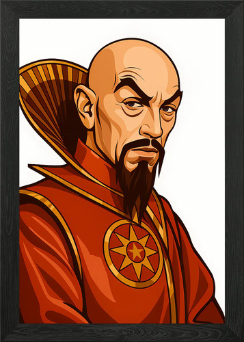 Bald man with - beard, red
