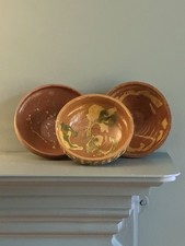 Three Vintage Terracotta Bowls