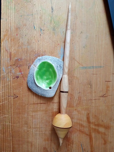 Ash boxwood spindle with - ash, &