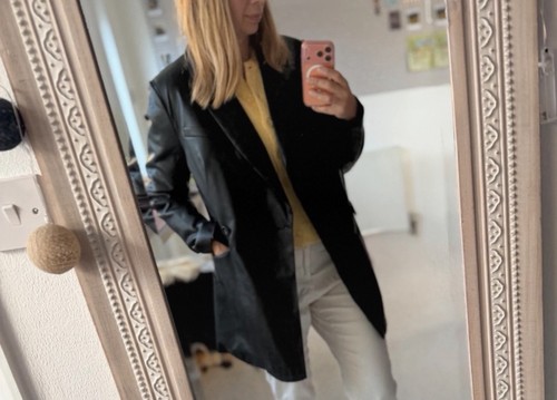 Very lond leather look - v,