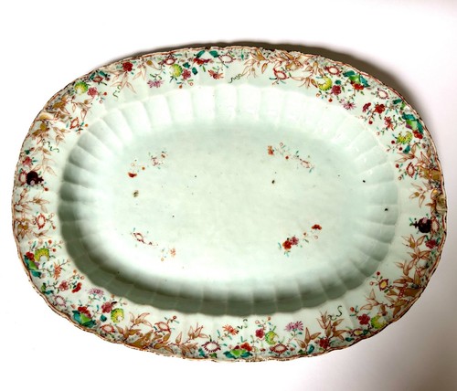 Antique chinese oval platter - antique,